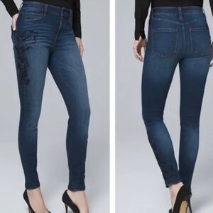 White House Black Market Dark Blue High Rise Skinny Jeans